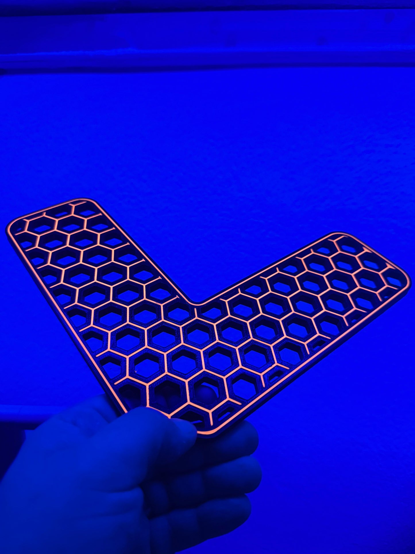 Ablegerdeck in Eckform 20x20 cm – Hexagon-Design